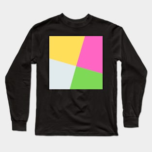 Bright Block Pattern Long Sleeve T-Shirt